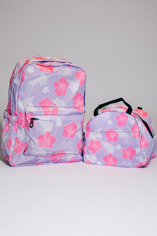 Lavender ʻOKIKA PŌHUEHUE Backpack & Lunch Bag Set