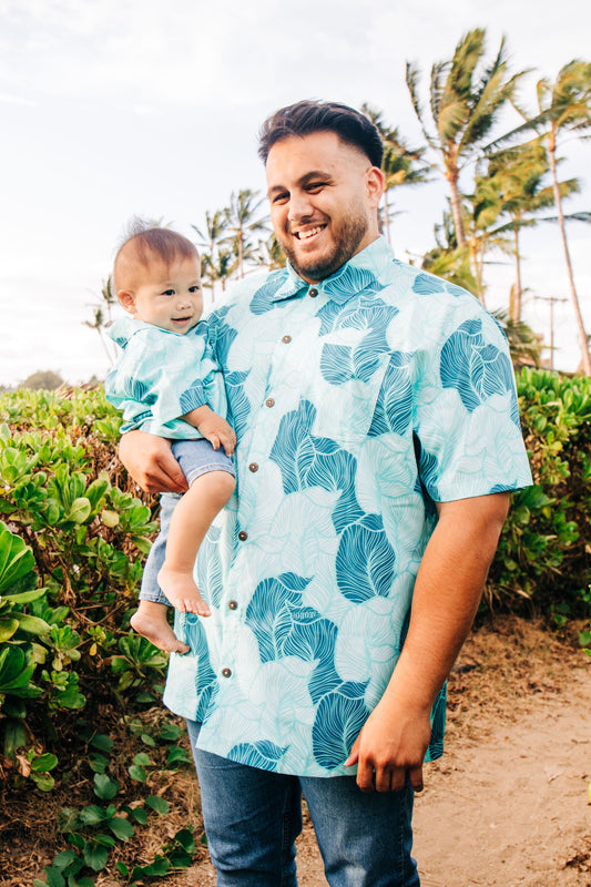 Boys Aloha Shirt PŌMAIKA'I 'Ohana Collection