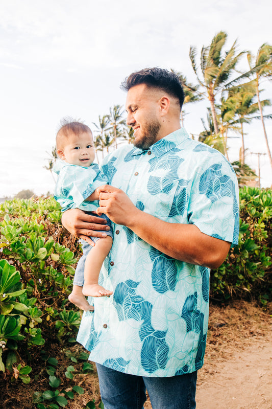 Boys Aloha Shirt PŌMAIKA'I 'Ohana Collection