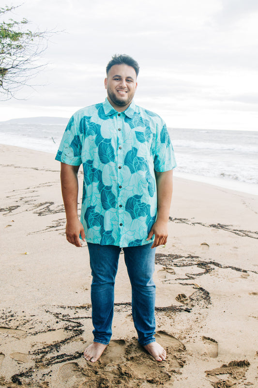 Mens Aloha Shirt PŌMAIKA'I 'Ohana Collection