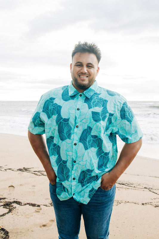 Mens Aloha Shirt PŌMAIKA'I 'Ohana Collection