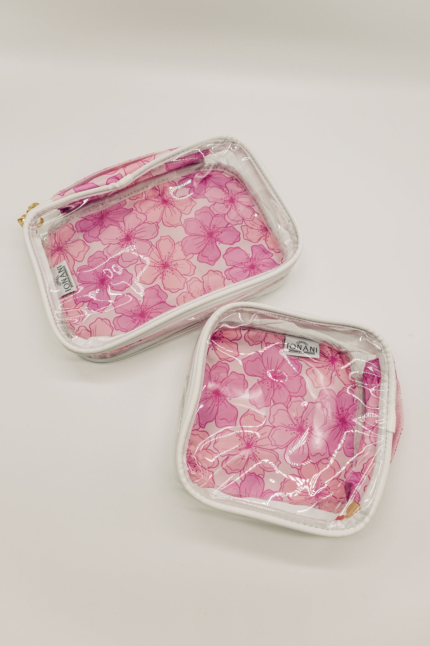 Hibiscus - Clear Organizer Bag Set