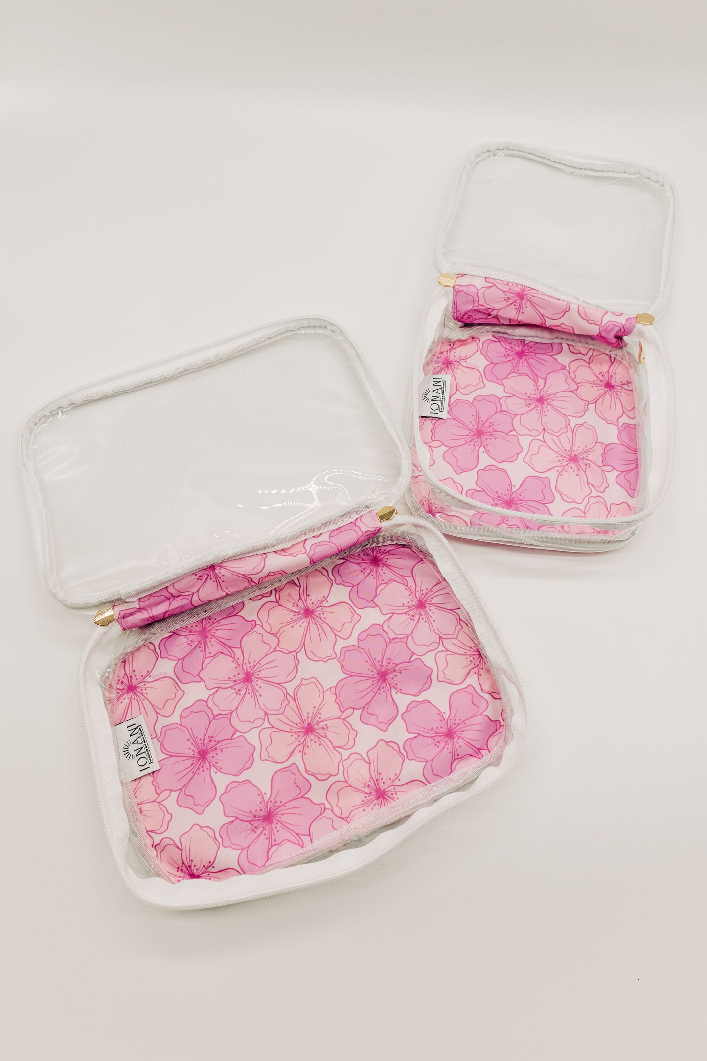 Hibiscus - Clear Organizer Bag Set