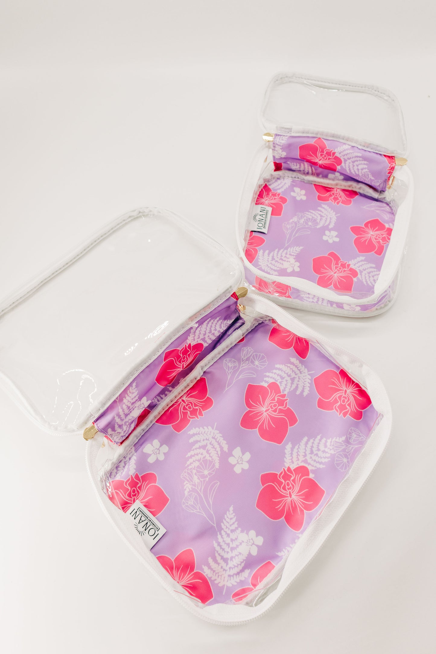 Lavender ʻOKIKA PŌHUEHUE - Clear Organizer Bag Set