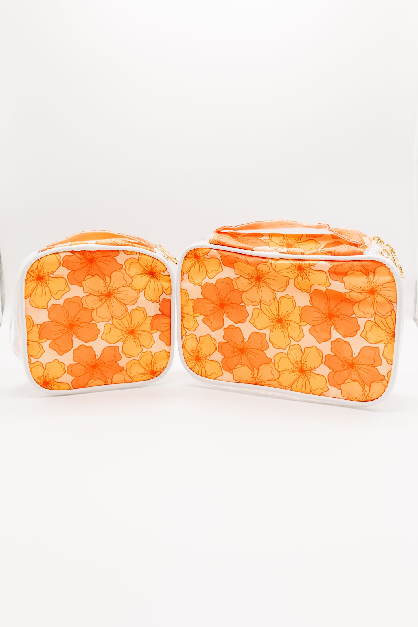Retro Hibiscus - Clear Organizer Bag Set