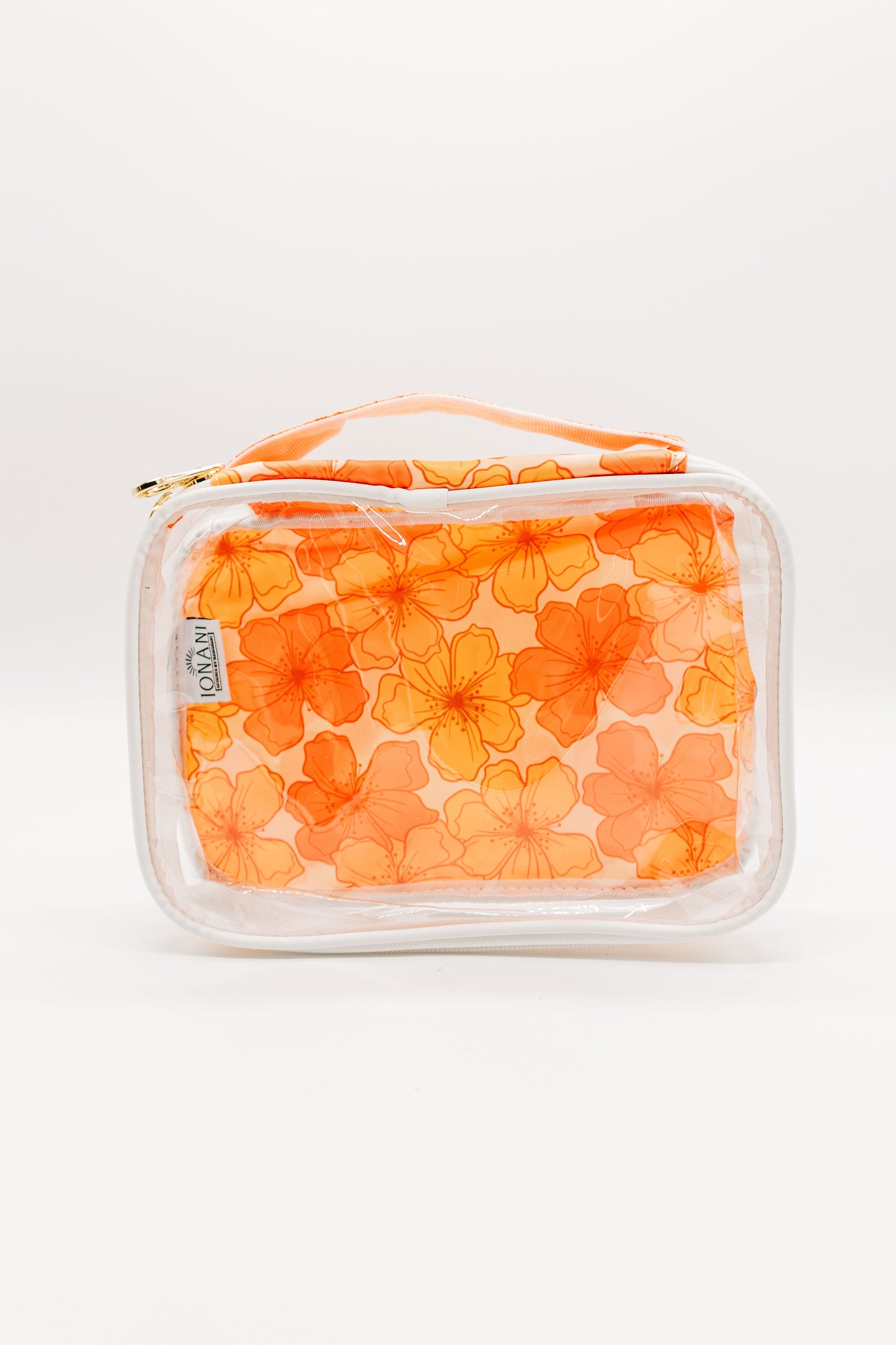 Retro Hibiscus - Clear Organizer Bag Set