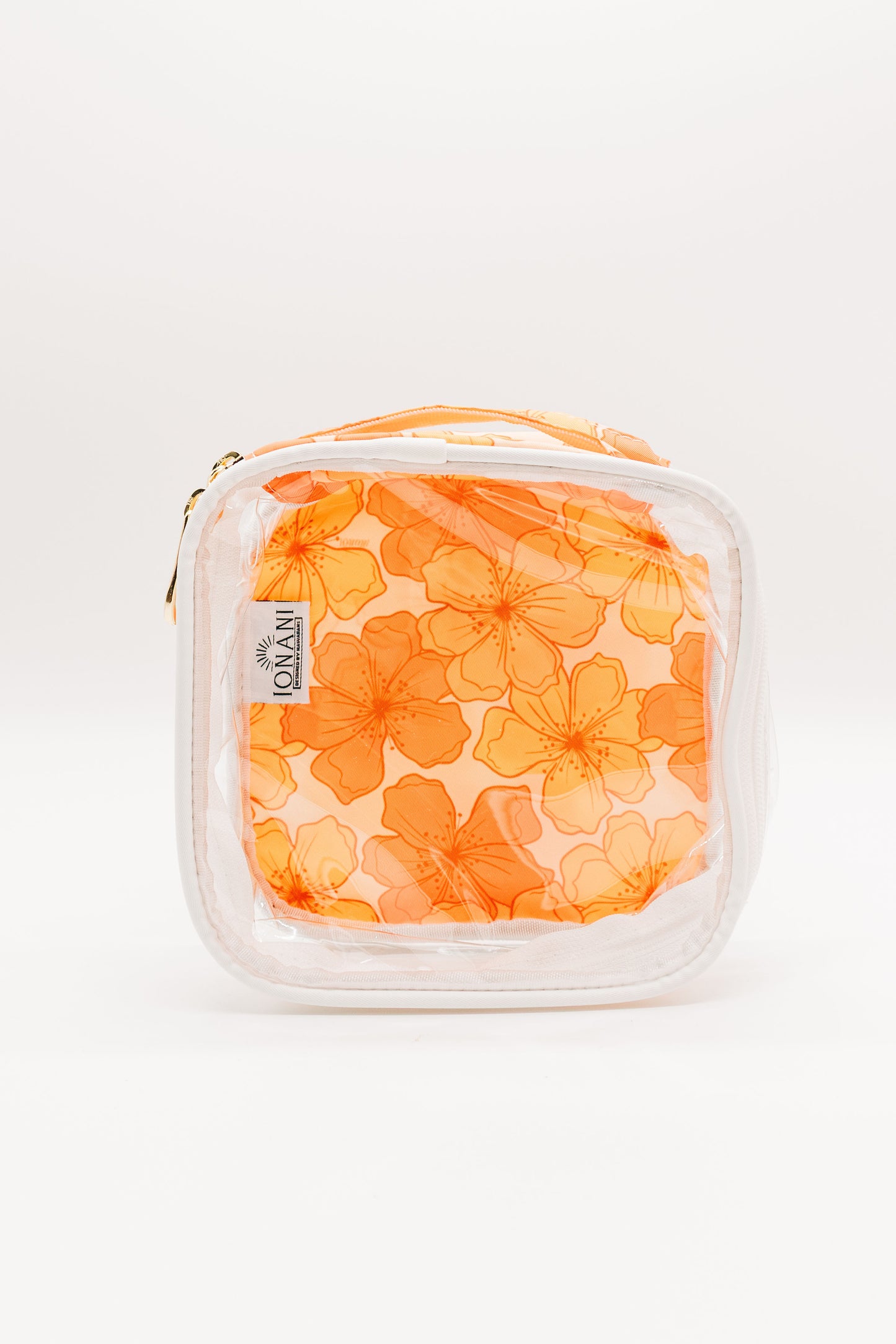 Retro Hibiscus - Clear Organizer Bag Set