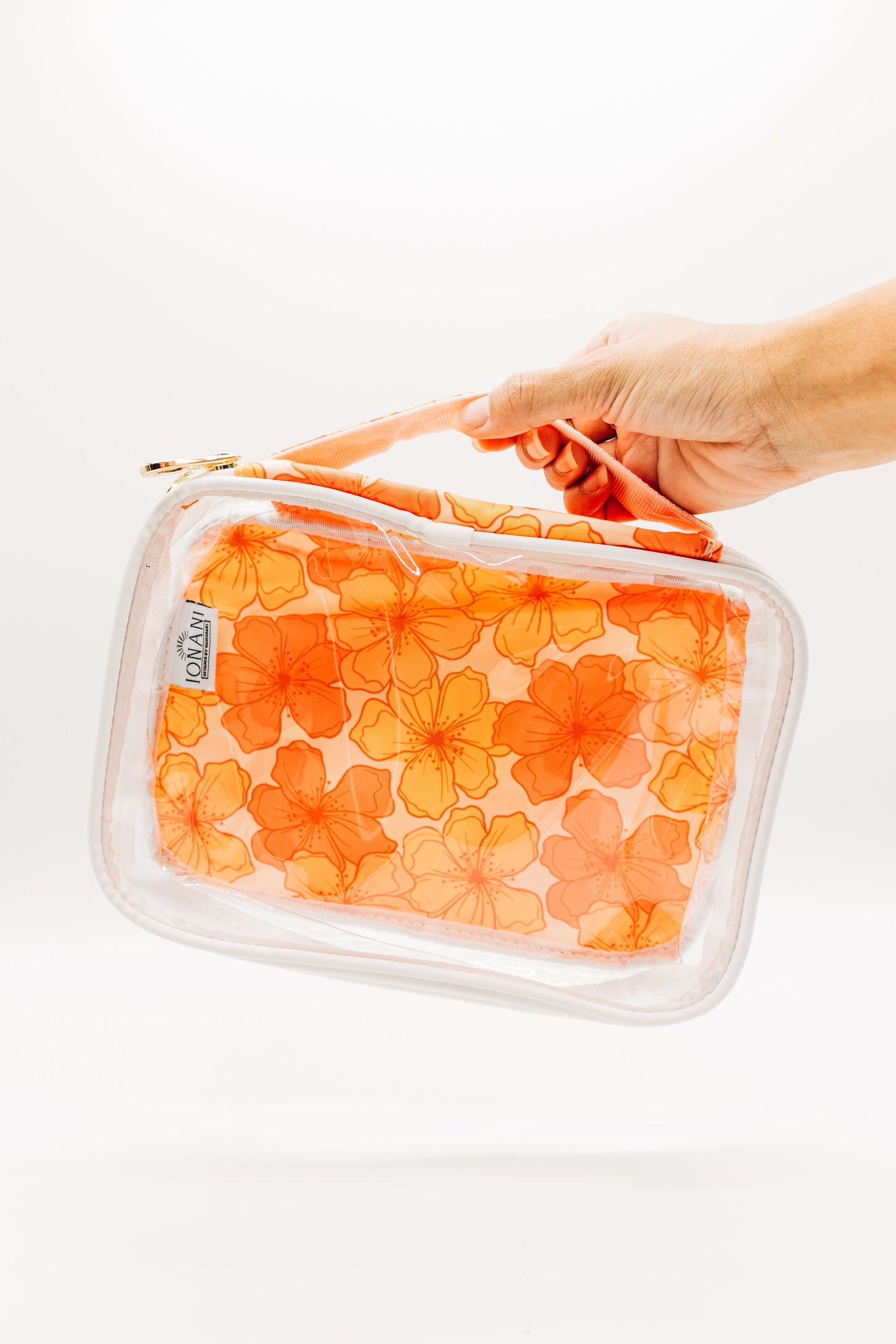Retro Hibiscus - Clear Organizer Bag Set