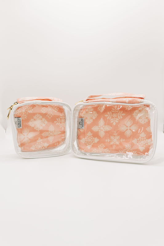 KUIKI MAU LOA - Clear Organizer Bag Set