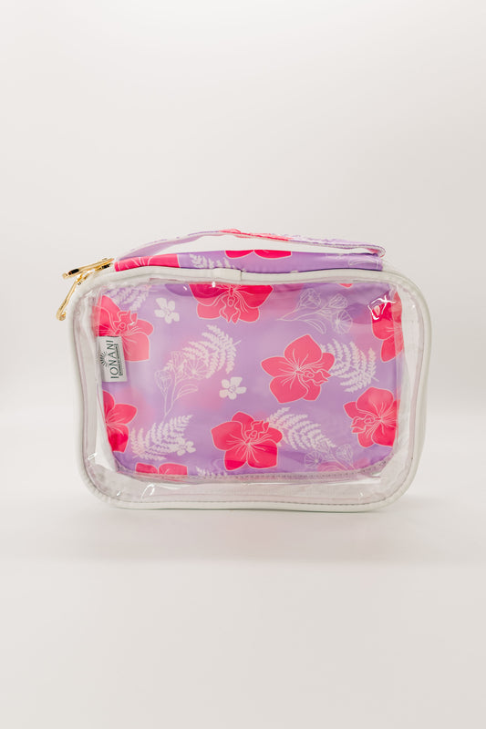 Lavender ʻOKIKA PŌHUEHUE  - Clear Organizer Bag Set