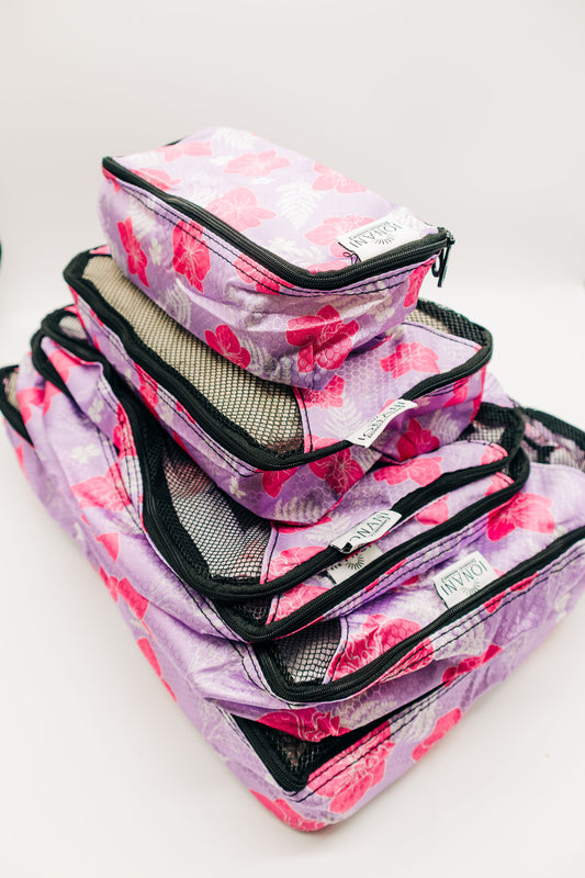 Lavender ʻOKIKA PŌHUEHUE - Packing Cube 6 Pcs Set